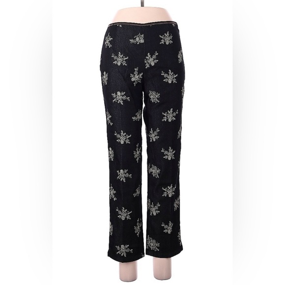 Ann Taylor Pants - EUC Ann Taylor embroidered pants 6p